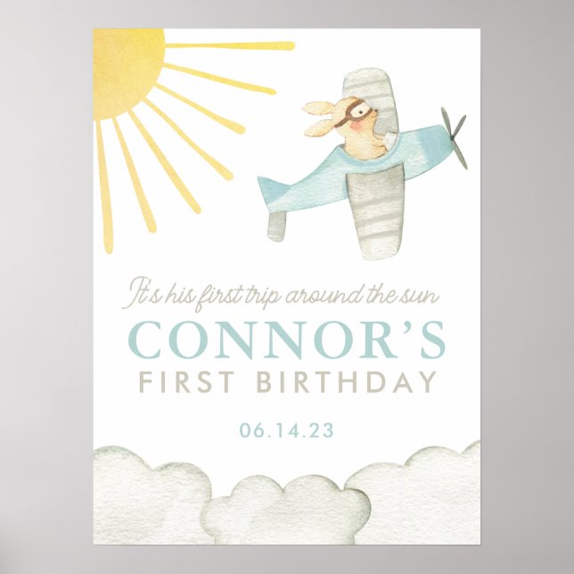 Poster Boys First Trip Around the Sun Plane 1rua Welcome (Frente)