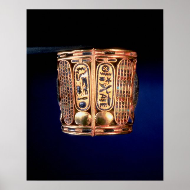 Póster Bracelet com a cartouche de Psusennes I (Frente)