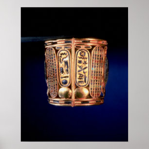 Póster Bracelete com o cartouche de Psusennes mim