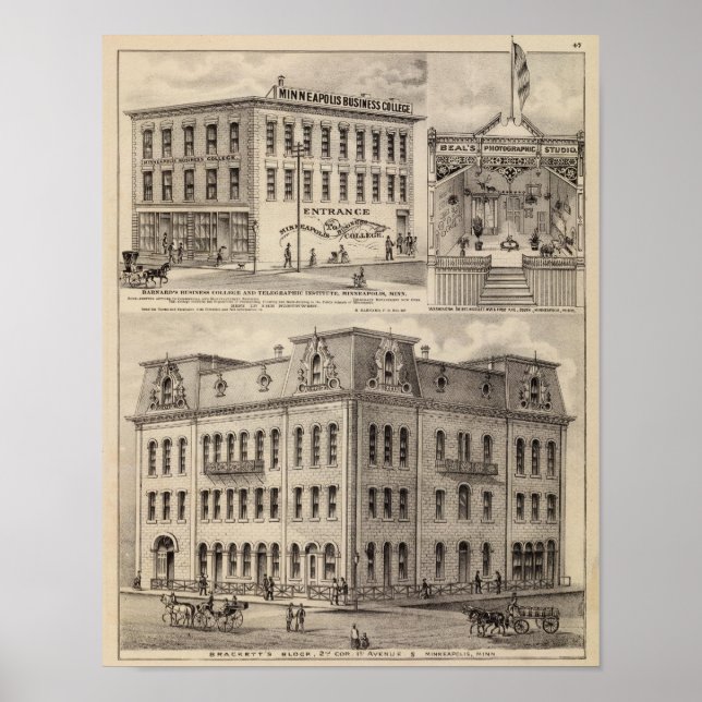 Poster Brackett's Block, Minnesota (Frente)