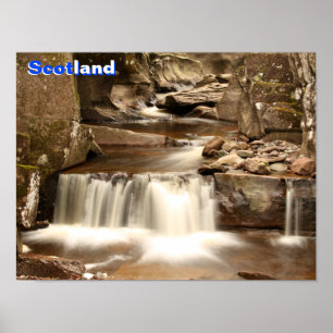Poster Bracklinn Falls, Perthshire, Escócia