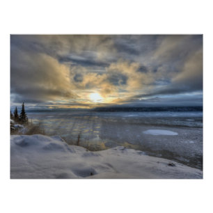 Póster Braço de Turnagain do solstício de inverno