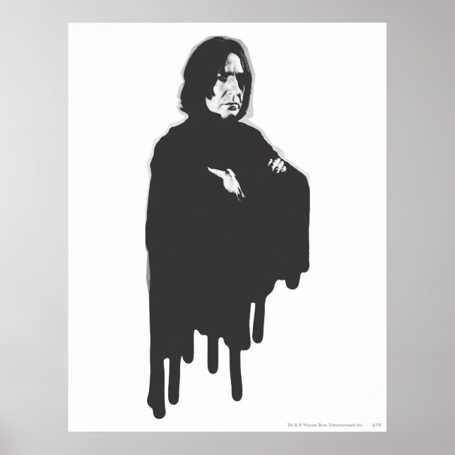 Póster Braços de Snape Severos Cruzados B-W (Frente)