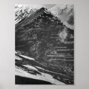 Póster Braden Mines de Cobre em Chili