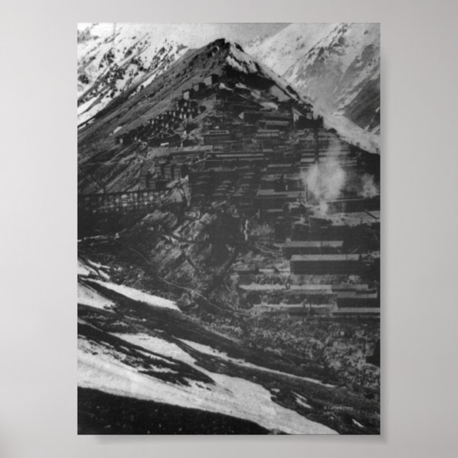 Póster Braden Mines de Cobre em Chili (Frente)