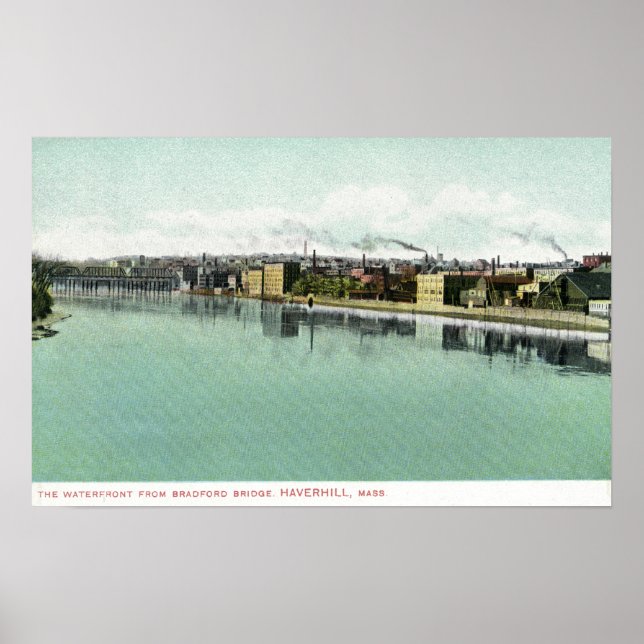 Poster Bradford Bridge View of the Waterfront (Frente)