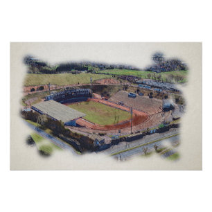 Póster Bradford Rugby League, Odsal Stadium Coral Stand
