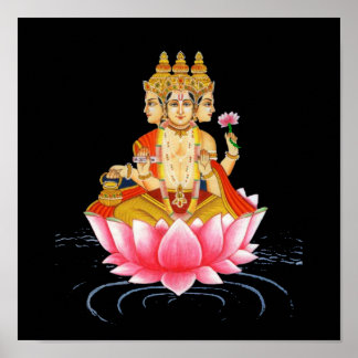 POSTER BRAHMA - PRAJAPATI - HINDU GODDESE