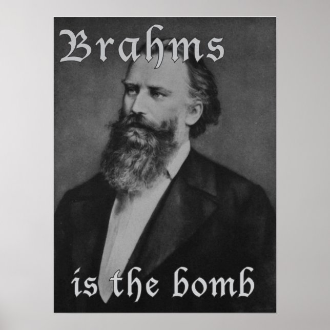 Póster Brahms é a bomba (Frente)