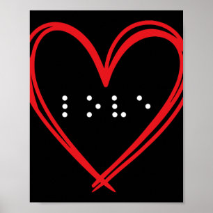 Poster Braille Alphabet Braille Language Brail