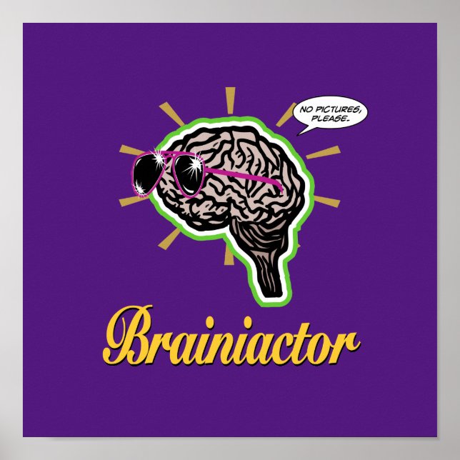 Poster Brainiactor Roxo (Frente)