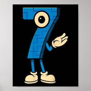 Poster Brainrot 67 Seis Sete 6 7 Meme Personalizado