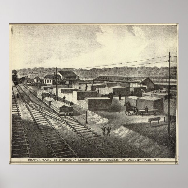 Póster Branch yard, Princeton Lumber & Improving Co (Frente)