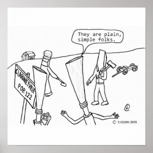 Póster Branco de Clarinetville