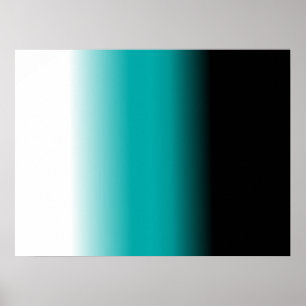 Poster Branco preto Ombre da cerceta