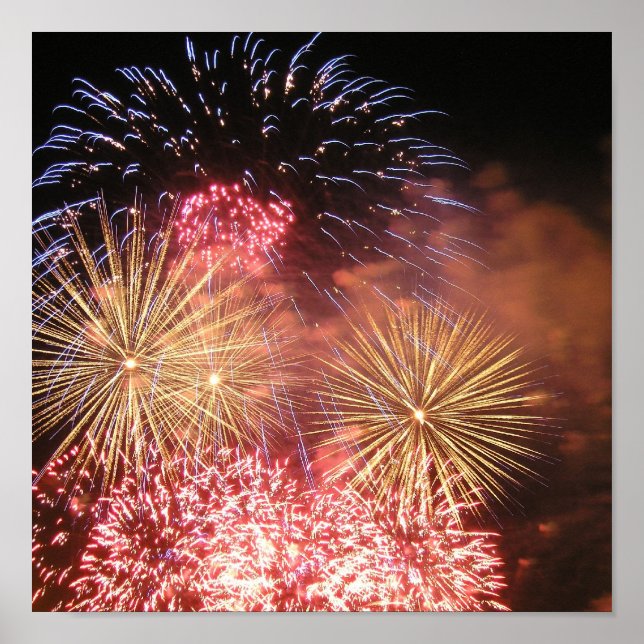 Póster Branco vermelho e boom (Frente)