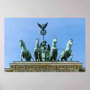 Póster Brandeburgo Gate Quadriga Berlin