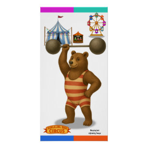 Póster Brandon, urso forte