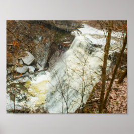 Póster Brandywine Falls em Winter, Ohio
