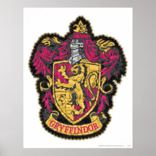 Poster Brasão da Casa Grifinória   Harry Potter