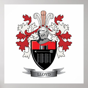 Póster Brasão da crista da família de Lloyd