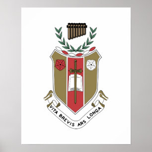 Poster Brasão da Fraternidade Musical Sigma Alpha Iota