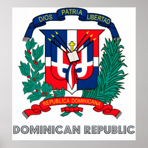 Poster Brasão da República Dominicana
