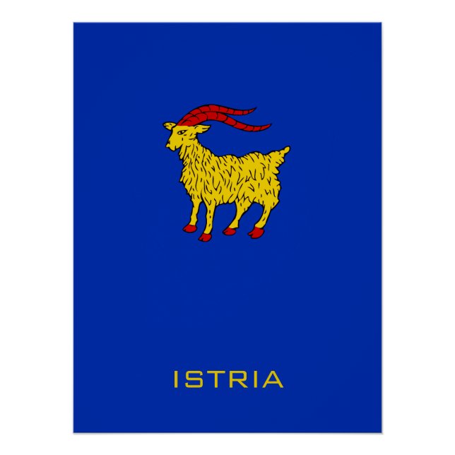Póster Brasão de Armas da Legado Adriático da Ístria (Frente)