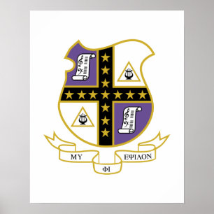 Poster Brasão de Armas da Mu Phi Epsilon