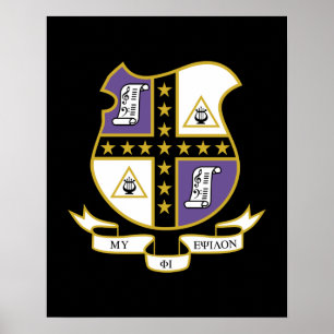 Poster Brasão de Armas da Mu Phi Epsilon