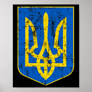 Poster Brasão de Armas da Ucrânia 2