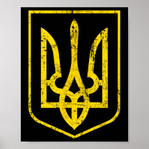 Poster Brasão de Armas da Ucrânia 4 