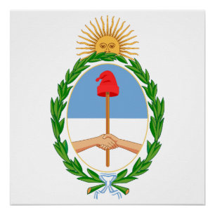 Póster Brasão de armas símbolo emblema bandeira da Argent