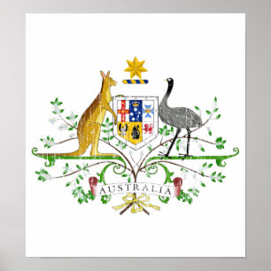 Póster Brasão de Austrália