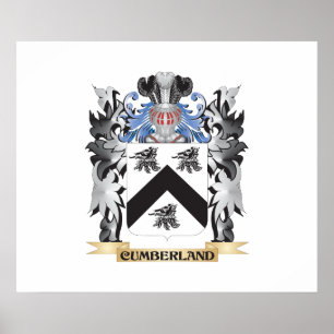 Poster Brasão de Cumberland - crista da família