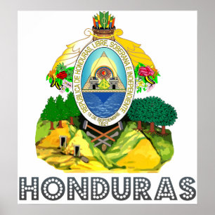 Poster Brasão de Honduras
