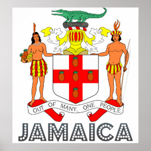 Poster Brasão de Jamaica