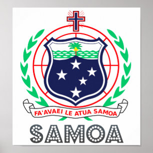Póster Brasão de Samoa
