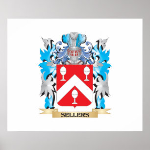 Póster Brasão dos vendedores - crista da família