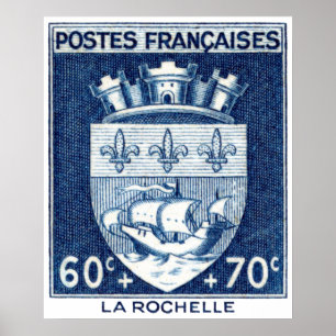 Póster Brasão, La Rochelle France