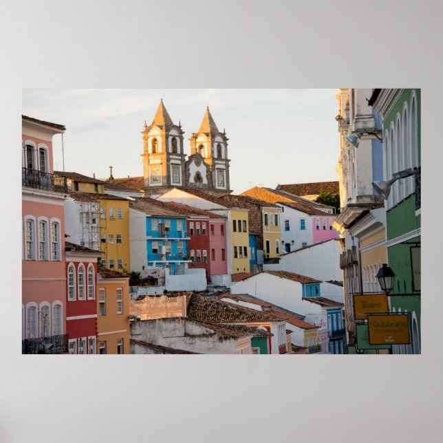 Póster Brasil, Bahia, Salvador, Cidade Mais Velha (Frente)