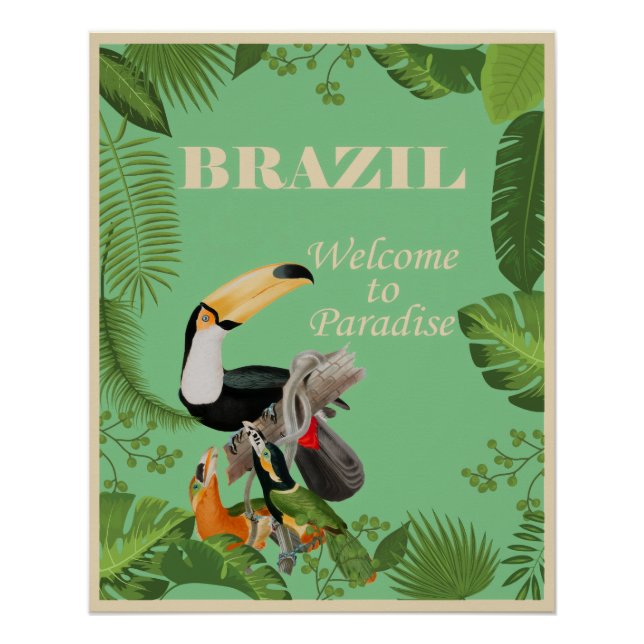 Póster Brasil, Bem-vindo ao Paraíso, (Frente)