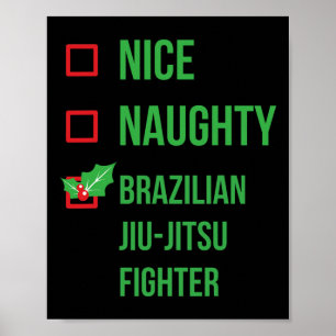 Poster Brasil: Jiu-jitsu Combatendo Funny Pajama no Natal