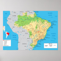 "Brasil: MAPA Físico ...