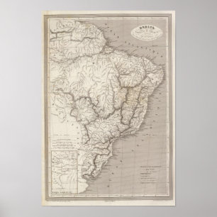 Póster Brasil, Paraguai, e Uruguai