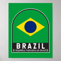 Brasil Sinalizador Emblem Vintage