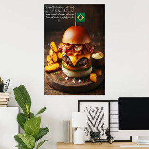 Poster Brasília Bites: Picanha Perfeição 24x36