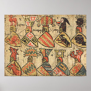 Poster Brasões medievais