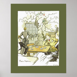 Póster Brasserie à Femmes~Mulheres em Brasserie~Pierre Vi