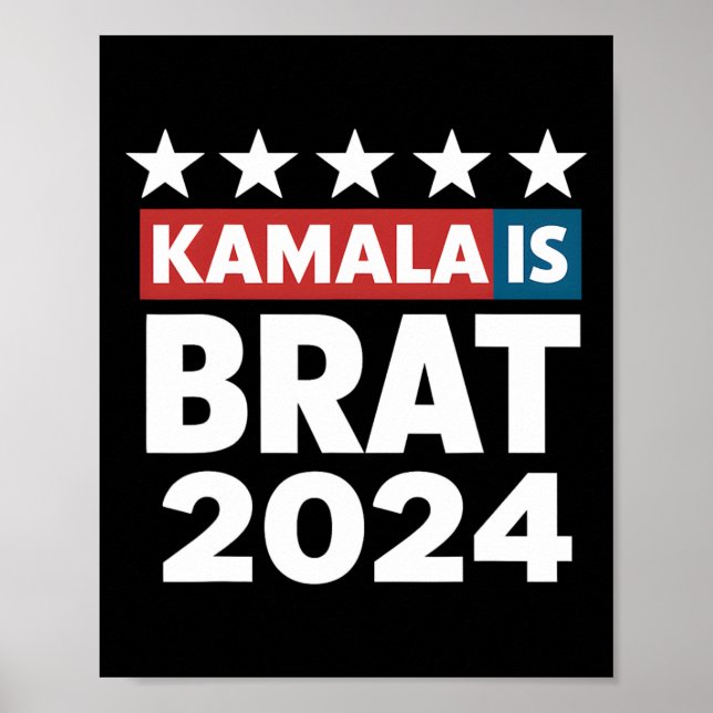 Poster Brat Engraçado Fala Mulheres Feministas (Frente)